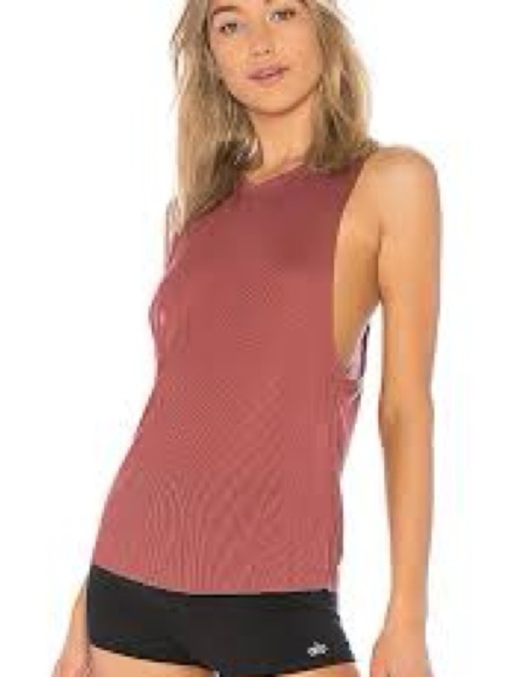 ALO Yoga heatwave tank in orange